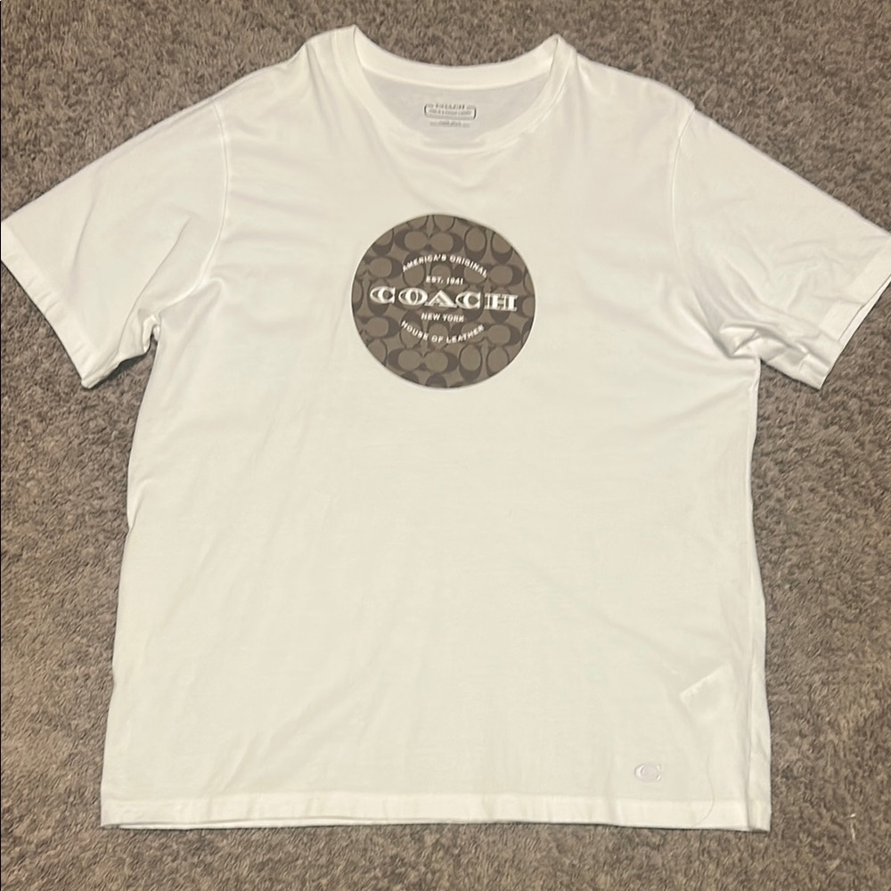 Coach White Men's T-Shirt